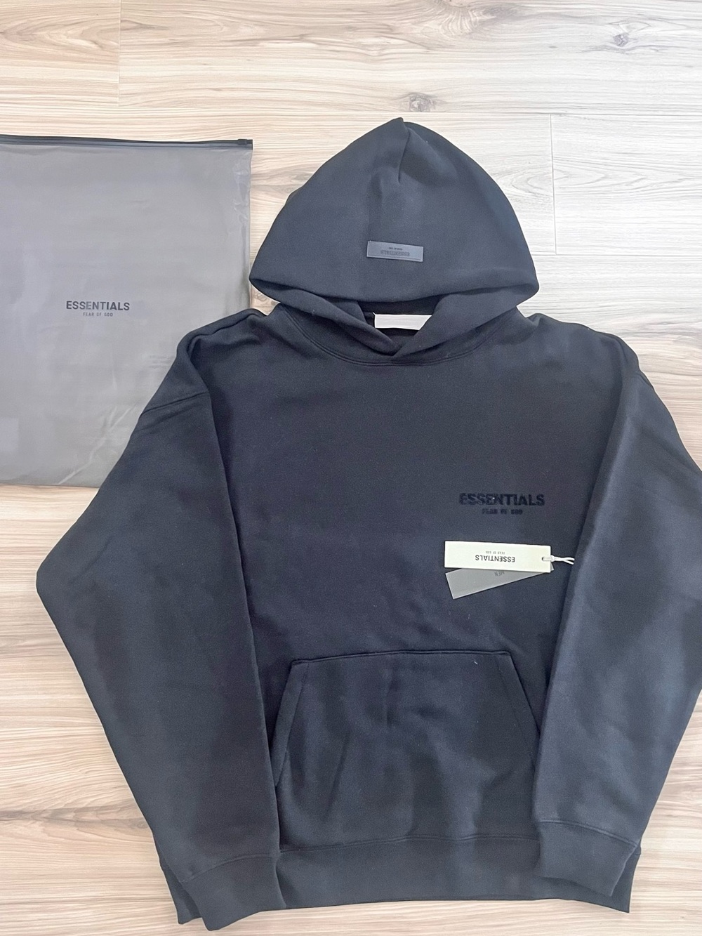 Brand new essentials hoodie stretch limo